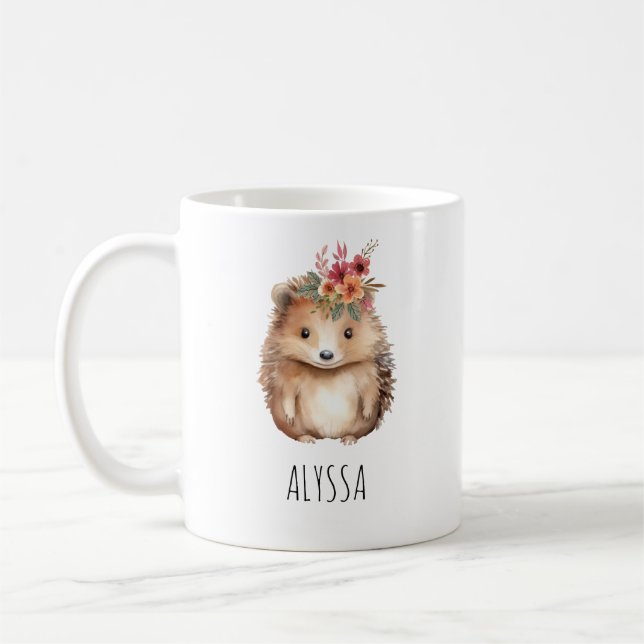 Caneca De Café Girly Hedgehog (Esquerda)
