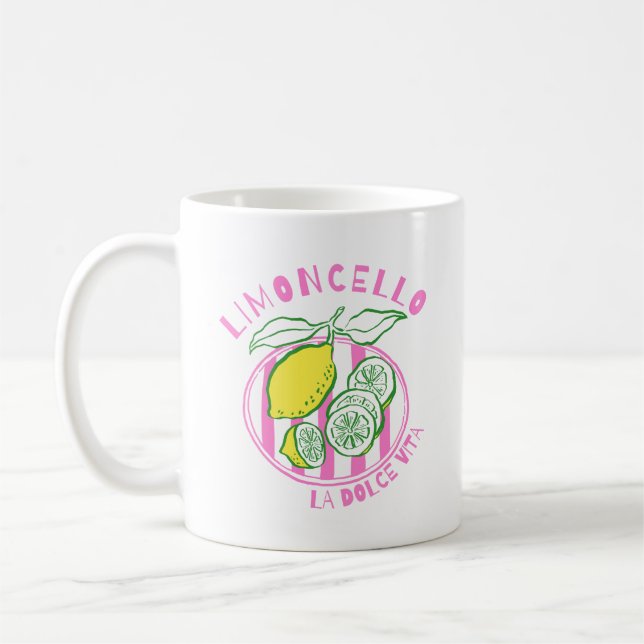 Caneca De Café Girly Limoncello– La Dolce Vita Pink (Esquerda)
