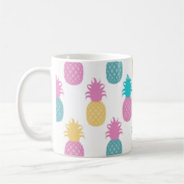 Caneca De Café Girly Pineapple Monograma