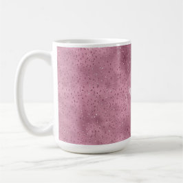 Caneca De Café Girly Pink Glitzy Glitter Sparkle personalizado
