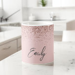 Caneca De Café Giry Rosa Dourado - Brilhante cor-de-rosa<br><div class="desc">Rosa Dourado feminino - Brilhante cor-de-rosa brilhante Brilhante - Nome do Monograma de Metal Bruto e Taça ou Mug Iniciais de Café. Isto faz o doce e perfeito aniversário de 16 anos, casamento, chá de panela, aniversário, chá de fraldas ou festa de solteira presente para alguém que ama luxo de...</div>