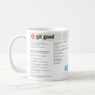 Caneca De Café 'Git Good' Git Cheatsheet Mug