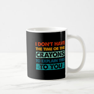 Caneca De Café Giz Crayons Engraçados Para Pessoas Inteligentes N