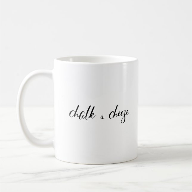 Caneca De Café Giz e queijo (Esquerda)