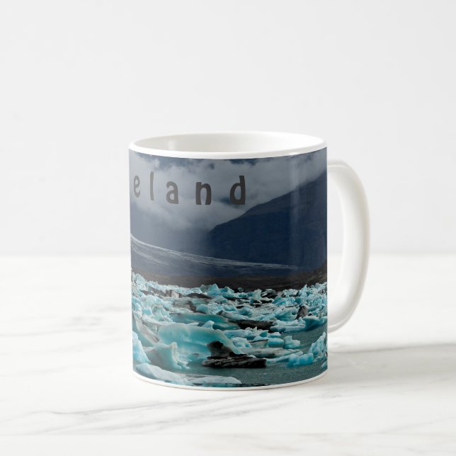 Caneca De Café Glacial Lake Jokulsarlon - Islândia (Frente Esquerda)