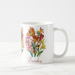 Caneca De Café Gladíolos Personalizados