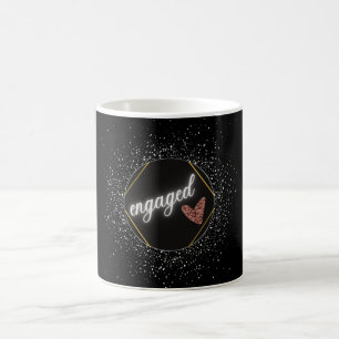 Caneca De Café Glam Black e Silver Engajados