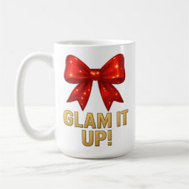 Caneca De Café Glam It Up Arco de Brilho — Energia de Confiança