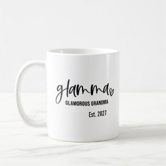 Caneca De Café Glamma Estabelecida em 2027, Anúncio do Bebê