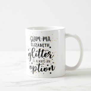 Caneca De Café GLAMMA Glamorosa Vovó Glitter Always Option FUN