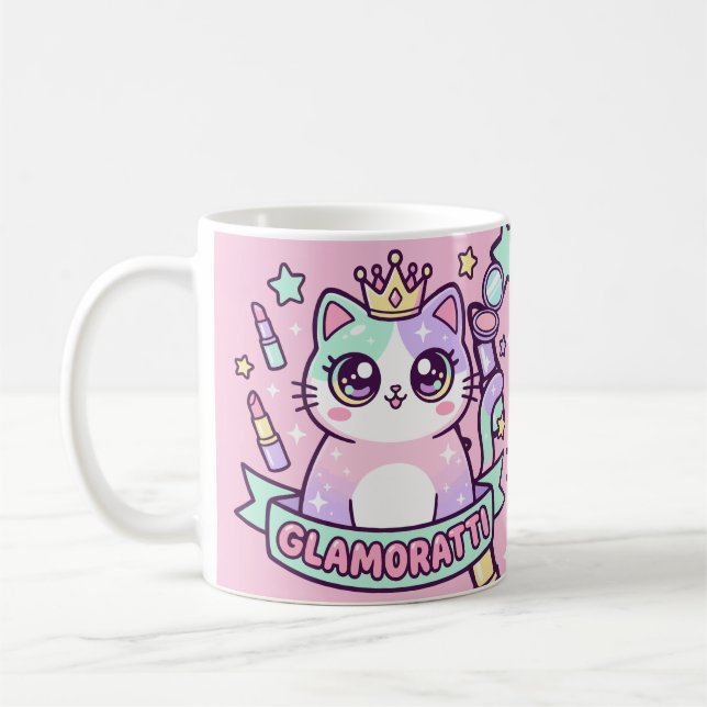 Caneca De Café Glamoratti Gata (Esquerda)