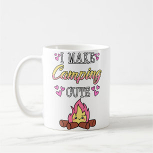 Caneca De Café Glamping Luxo Eu Torno Acampamento Fofo Fogueira C