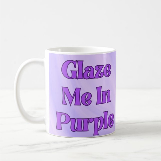 Caneca De Café Glazar Me Em Roxo (Esquerda)