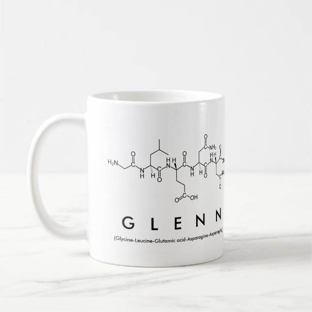 Caneca De Café Glenn peptide name mug (Esquerda)