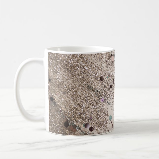 Caneca De Café Glitter Chic Glam 1 #art #glitter (Esquerda)