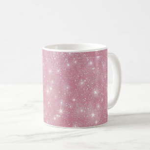 Caneca De Café Glittery Pink