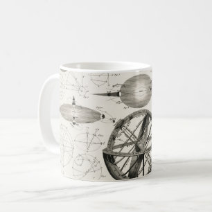 Caneca De Café Globo de Astronomia Vintage