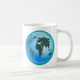 Caneca De Café Globo do mundo