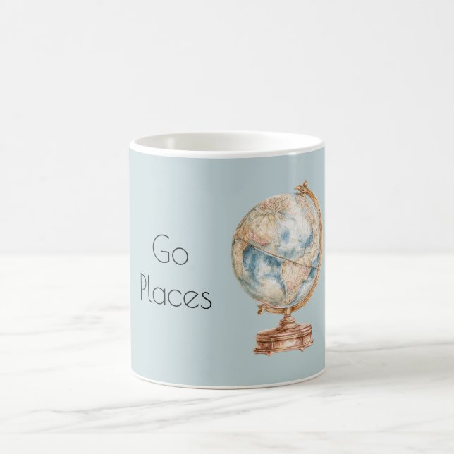 Caneca De Café Globo Mundo Ir Lugares (Centro)