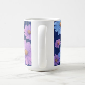 Caneca De Café "Glóbulos Galácticos Florais"