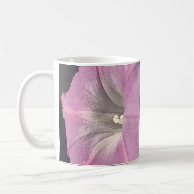 Caneca De Café Glória-da-manhã de Seda Rosa (Esquerda)
