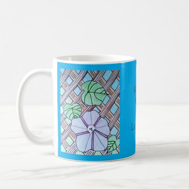 Caneca De Café Glória da Manhã em Treliça (Esquerda)