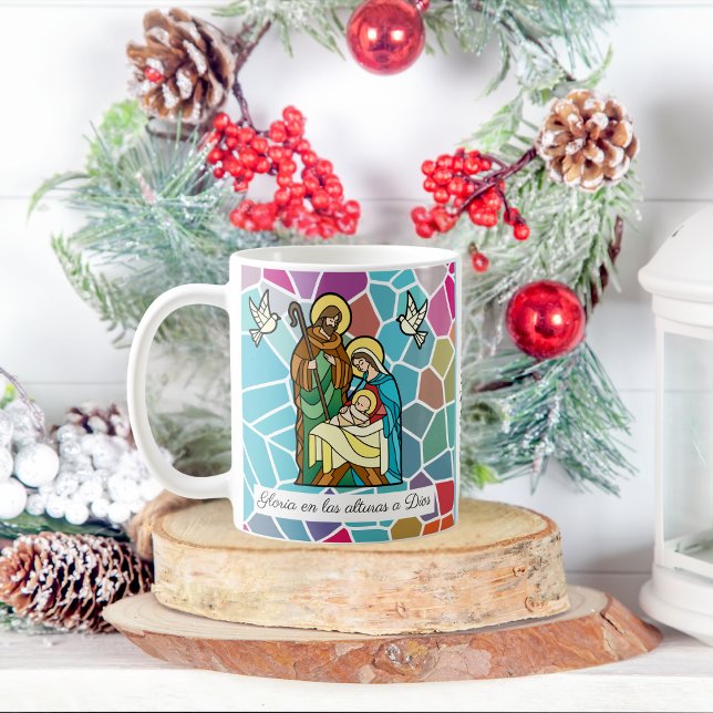 Caneca De Café Glória Espanhola a Deus nas Alturas Personalizada (Criador carregado)