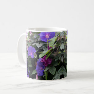 Caneca De Café Glórias de Primavera da manhã em azul