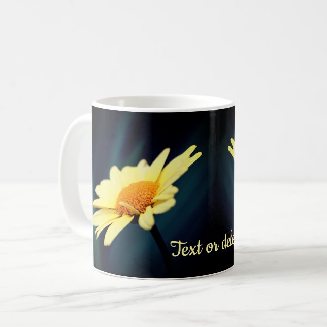 Caneca De Café Glorioso Daisy Flower Personalizado (Frente Esquerda)