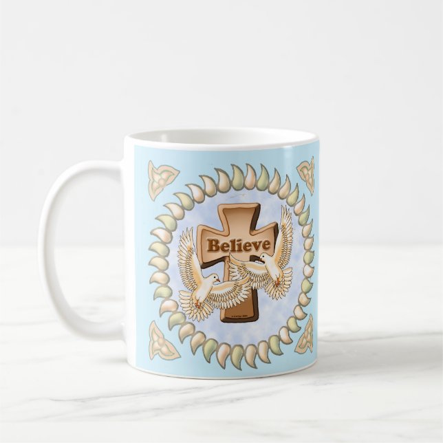 Caneca De Café Glory Cross Christian (Esquerda)