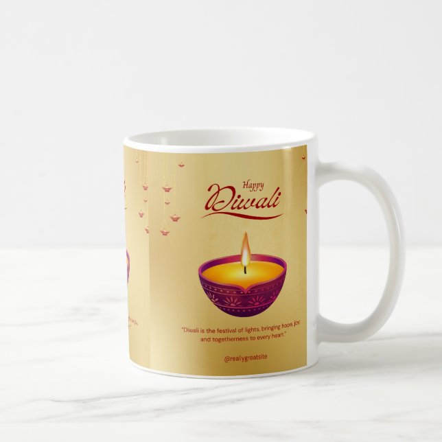 Caneca De Café Glowing Candle Mug (Direita)