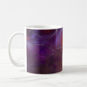 Caneca De Café Glowing Cellular Network Abstract Art