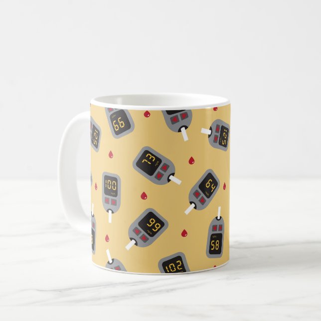 Caneca De Café Glukômetro (Frente Esquerda)
