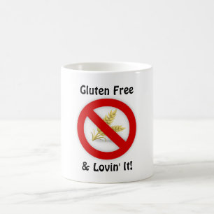 Caneca De Café Gluten Free & Lovin' It Mug