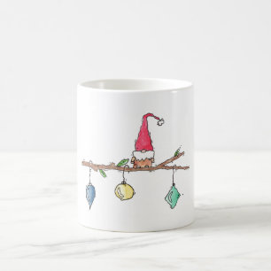 Caneca De Café Gnome, galho e Enfeites de natal