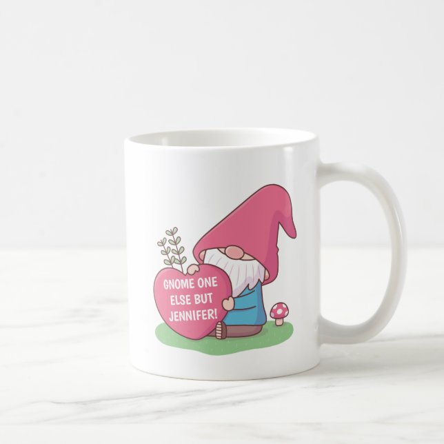 Caneca De Café Gnome Ninguém Mais Que Querido Nome Personalização (Direita)
