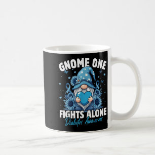 Caneca De Café Gnome One combate sozinho a consciência da diabete