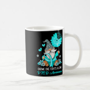 Caneca De Café Gnome One luta sozinho o guerreiro Teal Ribbon Pts