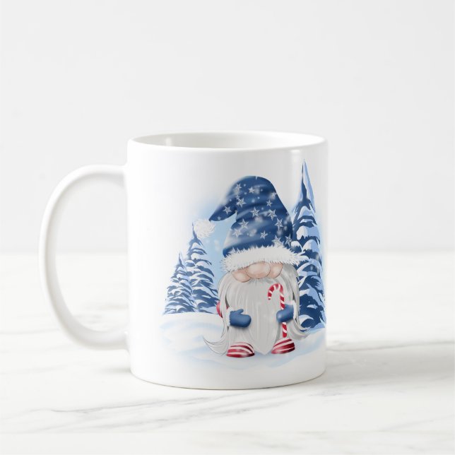 Caneca De Café Gnome para Camiseta de Natal (Esquerda)