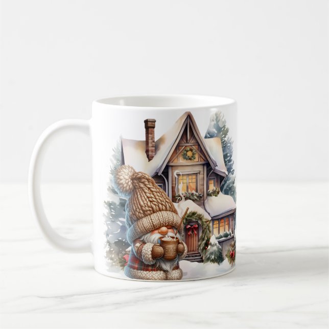 Caneca De Café Gnome Wintery  (Esquerda)