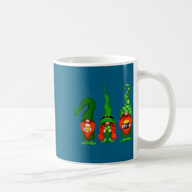 Caneca De Café Gnomes Leprechaun St Patricks Day Beer Clover Iri- (Direita)