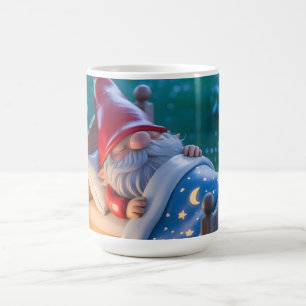 Caneca De Café Gnomo Adormecido no Jardim Noturno