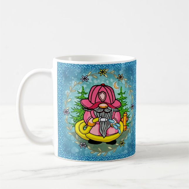Caneca De Café Gnomo bombeiro  (Esquerda)
