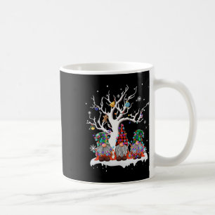 Caneca De Café Gnomo Bonito Buffalo Xadrez Árvore de Natal Luz Fe