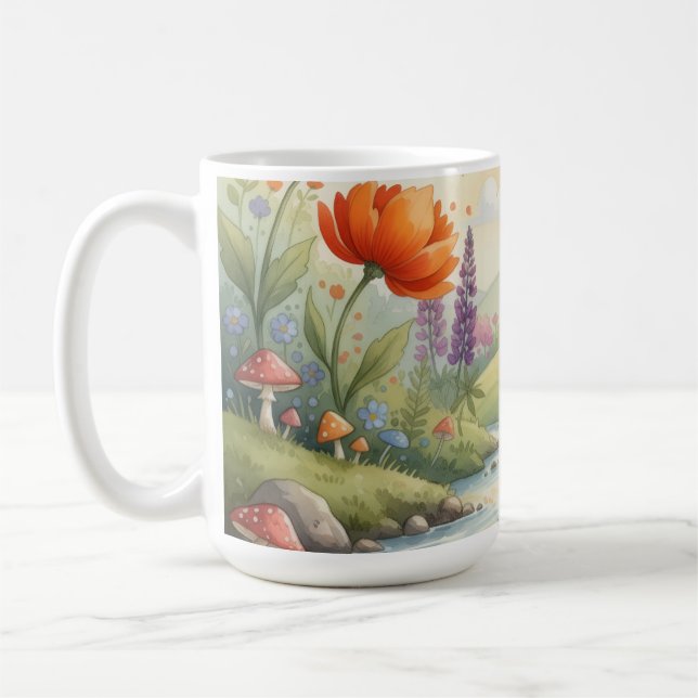 caneca de café gnomo da floresta caprichosa (Esquerda)