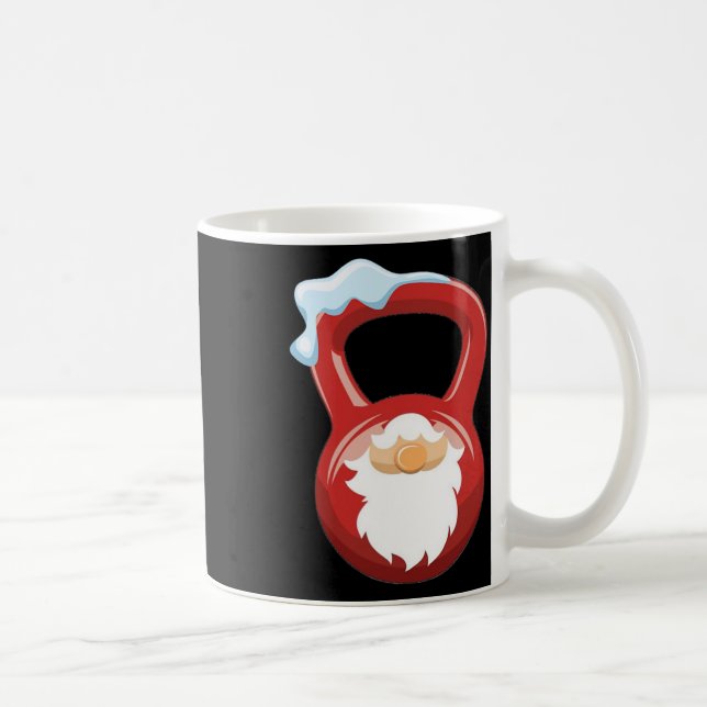 Caneca De Café Gnomo de Natal Kettlebell Xmas para Gy (Direita)