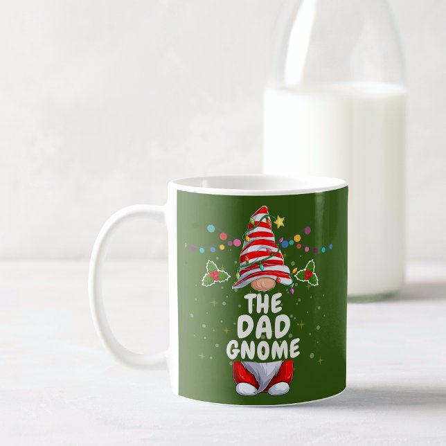 Caneca De Café Gnomo de Natal Personalizado Engraçado (Criador carregado)