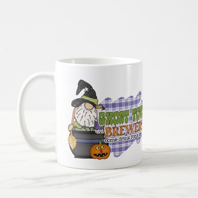 Caneca De Café Gnomo do Halloween Halloween, em Brewery Town (Esquerda)