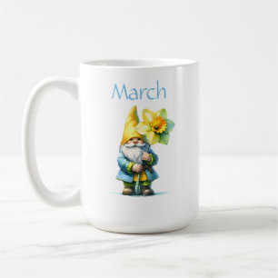 Caneca De Café Gnomo do Jardim do Mês de Nascimento Personalizado