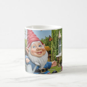 Caneca De Café Gnomo do Jardim Encantador com Água